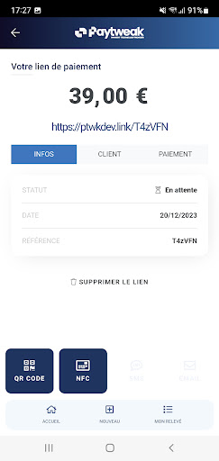 Android application Paytweak app - SoftPOS screenshort