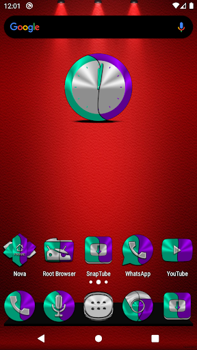 Android application Teal and Purple Icon Pack screenshort