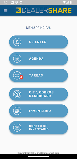 Android application DealerSHARE screenshort