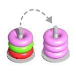 Cover Image of Download Color Hoop stack: 3D sort game  APK