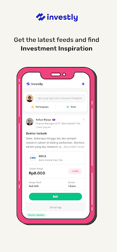 Android application Investly screenshort