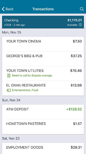 CNB Mobile Bank Screen 3