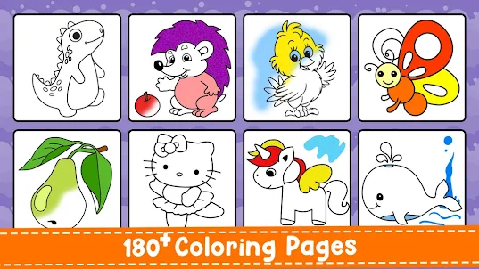 Toddler Coloring Book & Paint