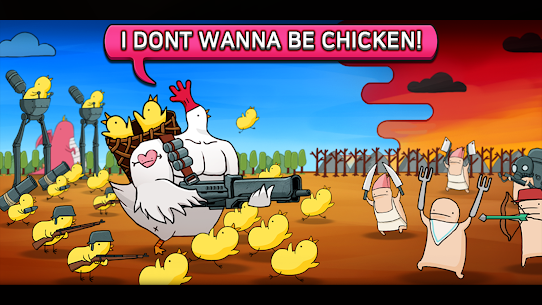 Chicken VS Man MOD APK (UNLIMITED SKILL UPGRADE) 1
