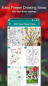 300+ Easy Flower Drawing Ideas