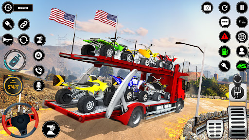 Car Transporter Trailer Truck 2