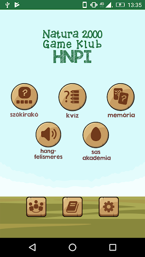 Android application Natura 2000 Game Klub HNPI screenshort