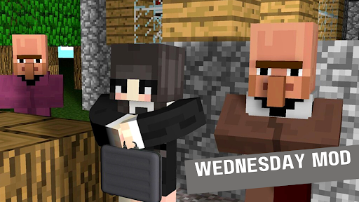 Wednesday Mod  Skin Minecraft