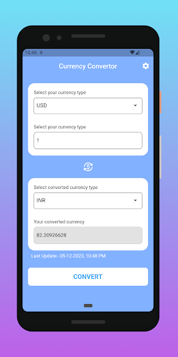 Currency Convertor Screen 2