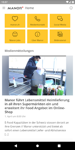 Android application myNews Manor screenshort