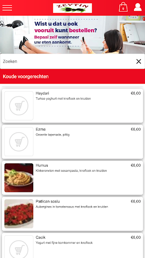 Android application Eethuis Zeytin screenshort