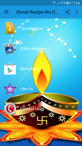 Android application Diwali Recipe-No Onion/Garlic screenshort
