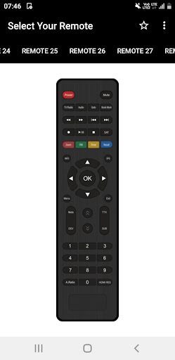 DVB Remote Control Screen 3