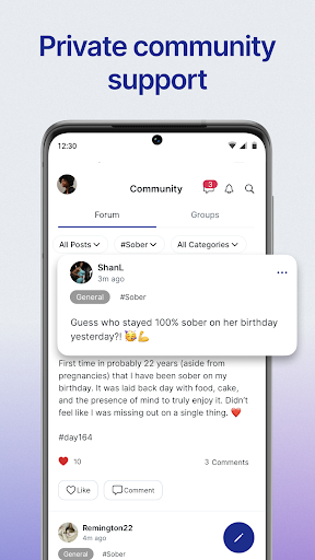 Screenshot of Reframe: Drink Less or Go Dry