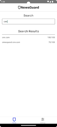 Android application NewsGuard - News Trust Ratings screenshort