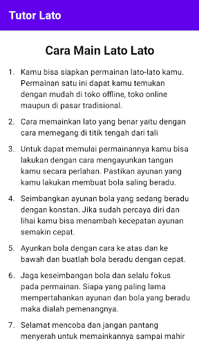 Android application Tutor Lato screenshort