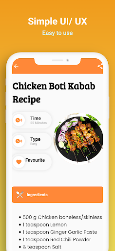 Dinner Recipes Cookbook App Screen 3