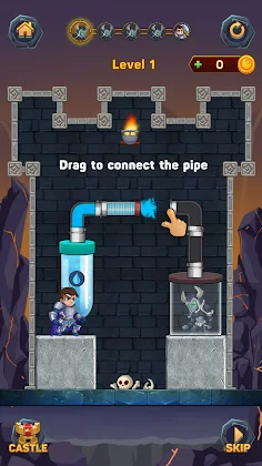 Hero Pipe Rescue: Water Puzzle - Screenshot 2