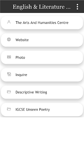 Android application English & Literature Notes screenshort
