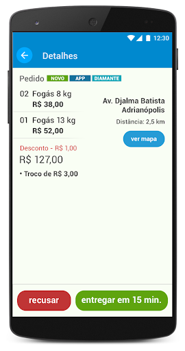 Fogás Atendimento – Revendas Screen 2