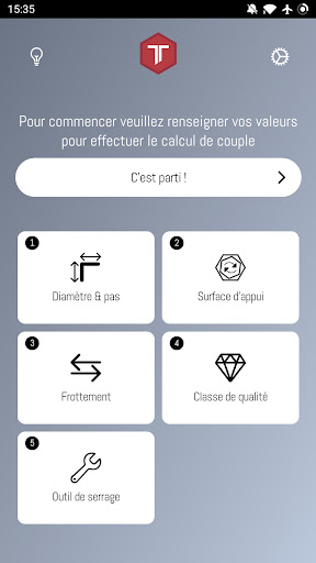 Android application Torque Tightening screenshort