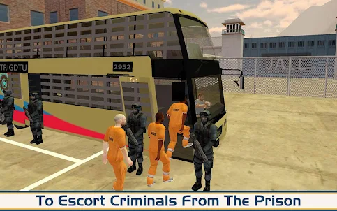 Criminals Transport Police Bus