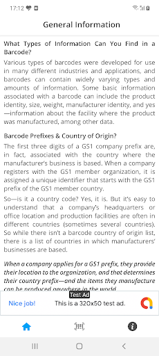 MadeIn Country Barcode Info Screen 3