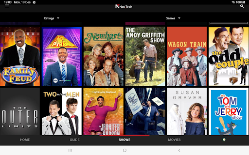 Screenshot of Nex-Tech TV Now