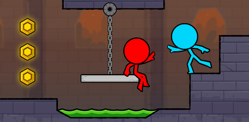 Red and Blue Stickman 2 screen 0
