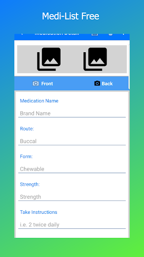 Android application Medi-List Medication List screenshort