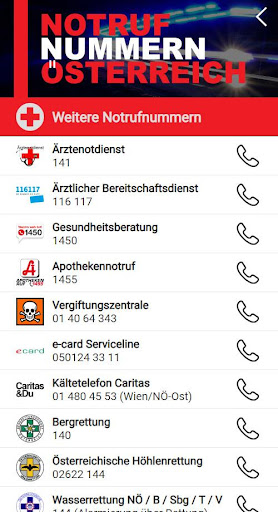 Notrufnummern Österreich Screen 3