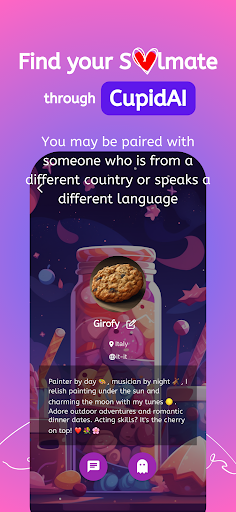Android application MintyCookie: CupidAI & Chat screenshort