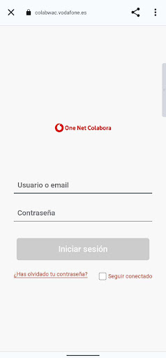 Android application One Net Colabora screenshort