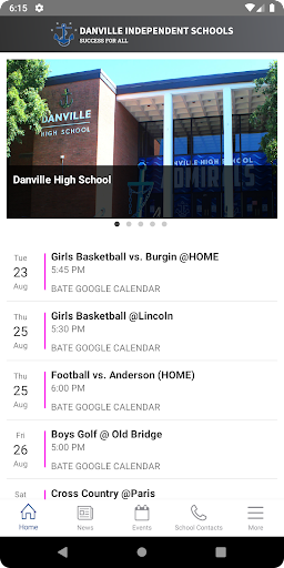 Android application Danville Independent Schools screenshort