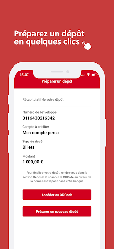 MyFastDeposit Screen 2