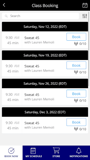 CLUBSWEAT Screen 2