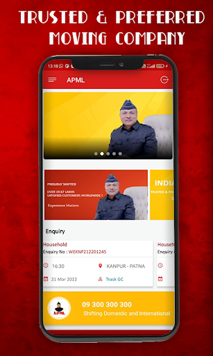 Android application AGARWAL PACKERS AND MOVERS LTD screenshort