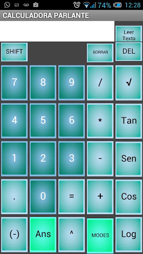 Android application Calculadora Parlante screenshort