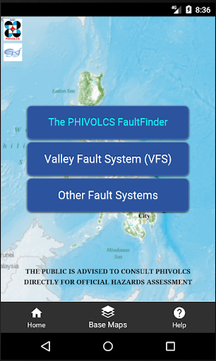 Android application The PHIVOLCS FaultFinder screenshort