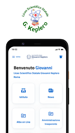 Android application Liceo Keplero screenshort