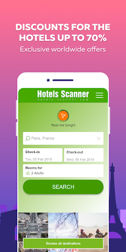 Android application Hotels Scanner screenshort