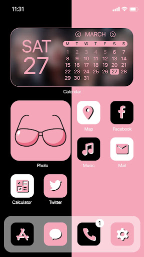 Android application Wow DarkPink Theme - Icon Pack screenshort