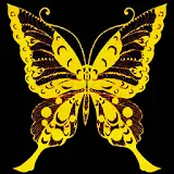 3D Golden butterfly 1 icon