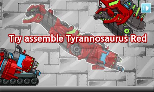 Android application Dino Robot - Tyranno Red screenshort