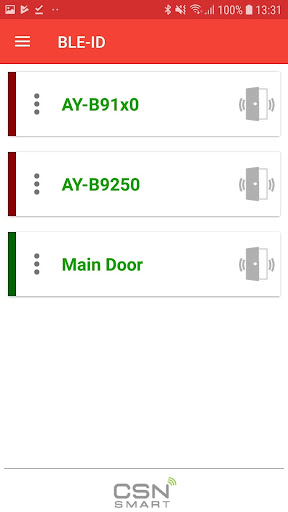 Android application My BLE-ID screenshort