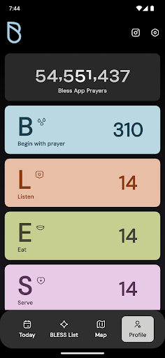 Android application BLESS App: Bless Your Neighbor screenshort