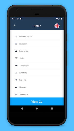 Resume Maker Screen 2