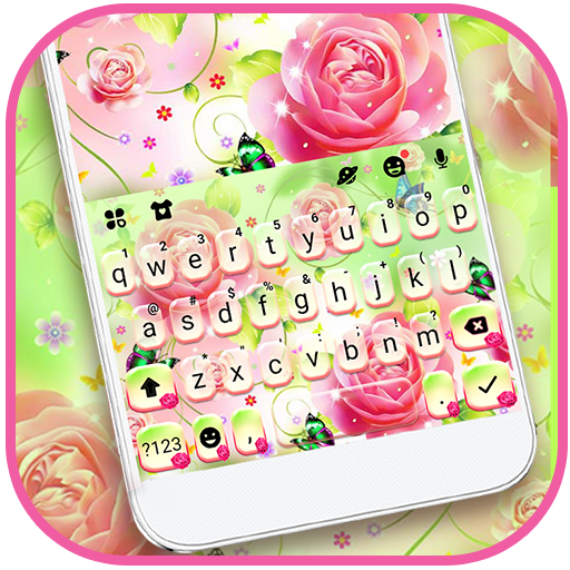 Pink Soft Roses Theme  Icon