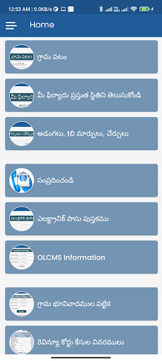 MeeBhoomi AP Land Records Screen 3