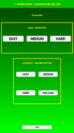 Android application German Grammar Speaking D screenshort